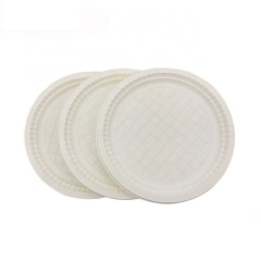 6 Inch wholesale disposable eco friendly christmas corn starch plates