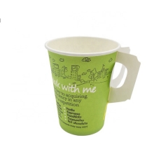 Taza de té de papel disponible del mercado árabe saudita con la manija