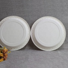 9 Inch Cornstarch Plates Disposable Biodegradable Cornstarch Plate