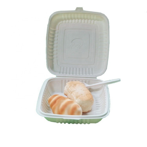Biodegradable Eco Friendly 1000ml Cornstarch Clamshell Food Container