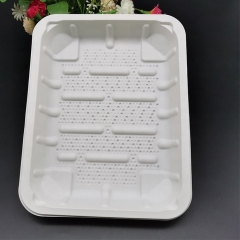 Almidón de maíz desechable biodegradable de la placa del bioplástico de Eco para llevar para la comida