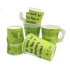 Saudi Arabic market Disposable Paper Tea Cup With Handle