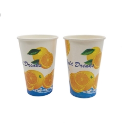 Eco-friendly biodegradable paper cup customized size juice cup