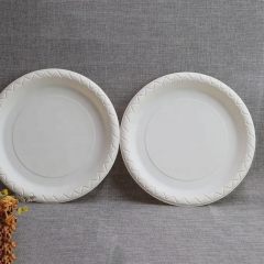 9 Inch Cornstarch Plates Disposable Biodegradable Cornstarch Plate