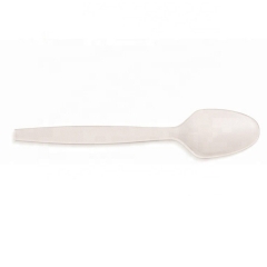 Eco Biodegradable Non-toxic Disposable Cornstarch Spoon for Yoghurt