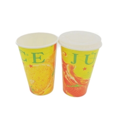 2019 Hot Sales Fruit Printed Single Wall Juice Paper Cup