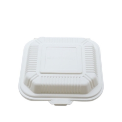 three compartment box biodegradable cornstarch box