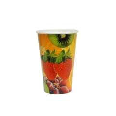 2019 Hot Sales Fruit Printed Single Wall Juice Paper Cup