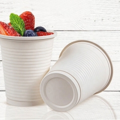 Tazas biodegradables de la maicena del uso del café 175ml tazas del helado