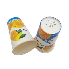 Custom Printed Disposable Reusable Cold Drink Paper Cup With Logo