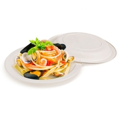 Custom Eco Biodegradable Cornstarch Tableware Food Seving Disposable Plate