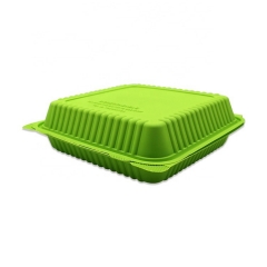 堆肥化可能なコーンスターチ食器ファーストフードボックステイクアウトボックス
