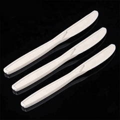 8 Inch Plastic Cornstarch Cutlery Biodegradable Knife For Cake