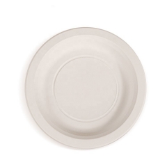 Disposable Biodegradable Cornstarch Tableware 9 inch Round Plate