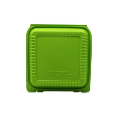 Πράσινο μεσημεριανό κουτί κομπόστ επιτραπέζια σκεύη αραβοσίτου καλαμποκιού