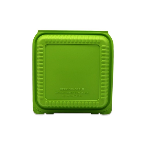ग्रीन कॉर्नस्टार्च लंच बॉक्स कम्पोस्ट कॉर्नस्टार्च टेबलवेयर कॉर्नस्टार्च फास्ट फूड बॉक्स