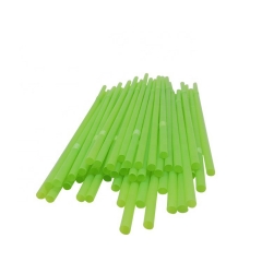 Paille de Pla vert de couleur faite sur commande de paille de base d'usine de pla de paille verte de Pla pour boire