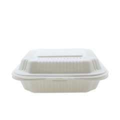 3 compartment biodegradable cornstarch food container