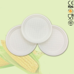 Food biodegradable cornstarch plates compostable cornstarch plate