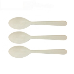 Amazon Market Biodegradable Disposable Compostable Cornstarch Baby Spoon