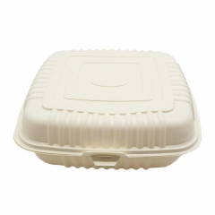 high quality delicate box decomposable cornstarch rice box for cooked food