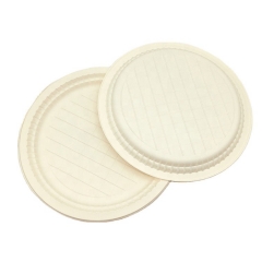 Biodegradable 7 inch custom eco friendly disposable dinner plate