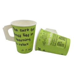 Saudi Arabic market Disposable Paper Tea Cup With Handle