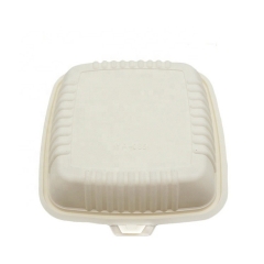 Eco Green Lunch Box recipientes biodegradáveis ​​de concha de milho para alimentos