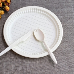 Food biodegradable cornstarch plates compostable cornstarch plate