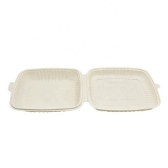 Biodegradable Eco Friendly 1000ml Cornstarch Clamshell Food Container