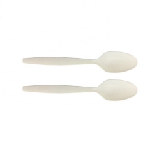 8 Inch Disposable Ice Cream Spoons Biodegradable Cornstarch Spoon For Yogurt