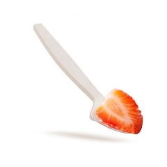 Eco Biodegradable Non-toxic Disposable Cornstarch Spoon for Yoghurt