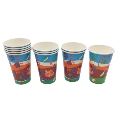 12oz Disposable Paper Cup for Cold Drink Soda Drink