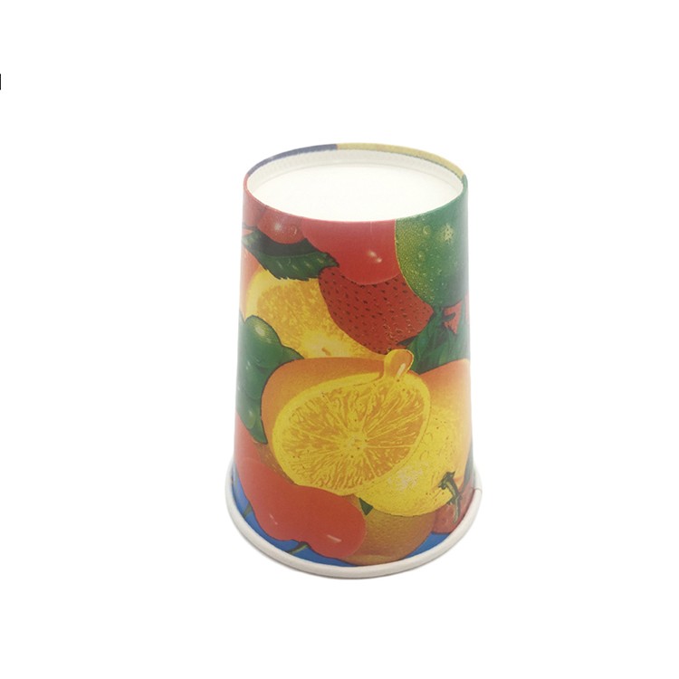 Disposable cheap price juice Paper Cups with Lids for Cold Drink