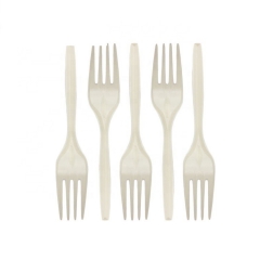 Wholesale Eco-Green Disposable Flatware Biodegradable Plastic Cornstarch Fork