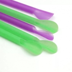 Hot Sale Disposable PLA Spoon Straw