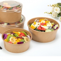 32oz Customized Kraft Paper Box Folding Noodle Box