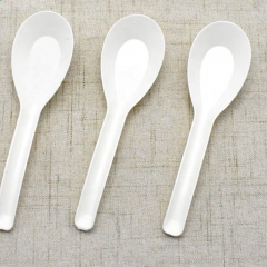 Eco-friendly Disposable 120mm Cornstarch Chinese Spoon