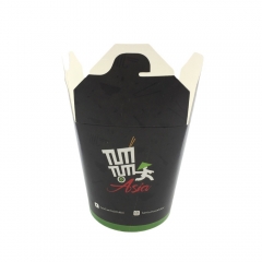 Scatola di carta per noodle cinesi 26OZ Pasta Cup per ristorante UE