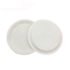 Plato disponible biodegradable plástico redondo vendedor caliente de la maicena de 7 pulgadas
