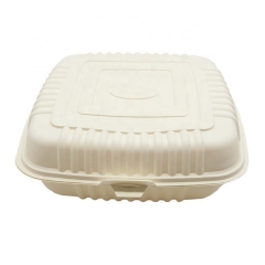 Eco Green Lunch Box Biodegradable Clamshell Food Cornstarch Containers