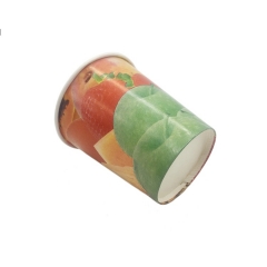 주스 컵 공장 가격 PE 코팅 일회용 단일 벽 종이 컵