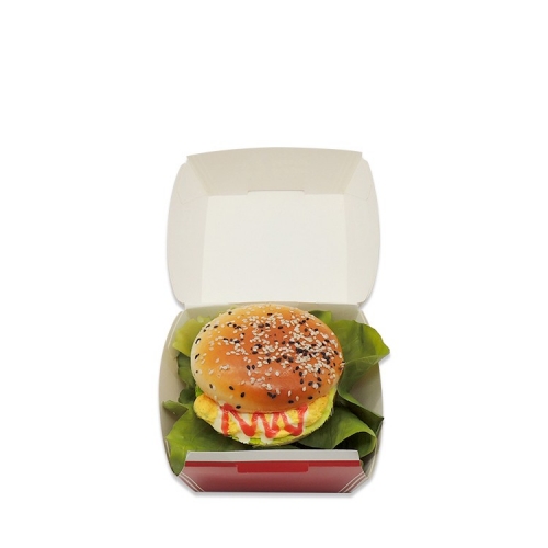 Caja de hamburguesa de restaurante de comida rápida de diseño personalizado