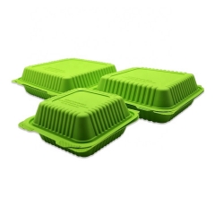 Green cornstarch fast food box disposable tableware bagasse