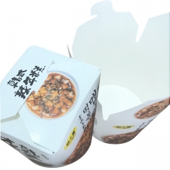 26OZ kundenspezifische Einweg-Logo-chinesische Fast-Food-Papier-Nudel-Box