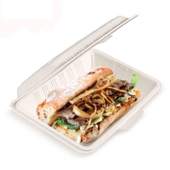 600ml food grade disposable cornstarch food container biodegradable food takeaway box