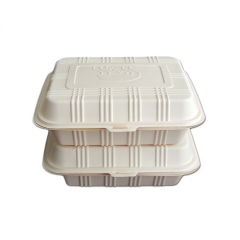 1000ml disposable food container decomposable cornstarch food container with lid