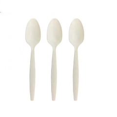 8 Inch Disposable Ice Cream Spoons Biodegradable Cornstarch Spoon For Yogurt