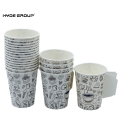 Disposable 9oz Paper Cup with handle