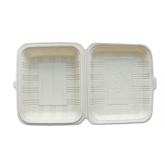 1000ml disposable food container decomposable cornstarch food container with lid